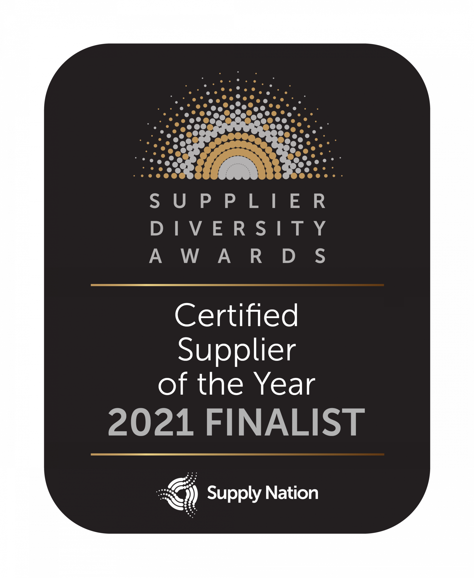 Certified Supplier of the Year Badge 2021